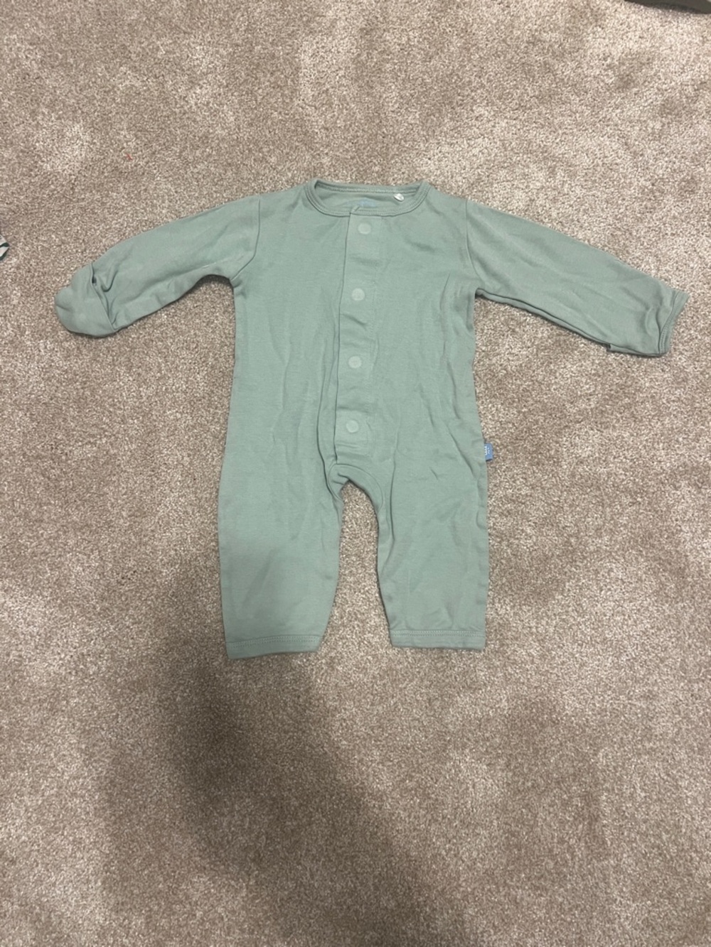 Simply by Magnetic Me Mint Sage Long-Sleeve Snap One-Piece